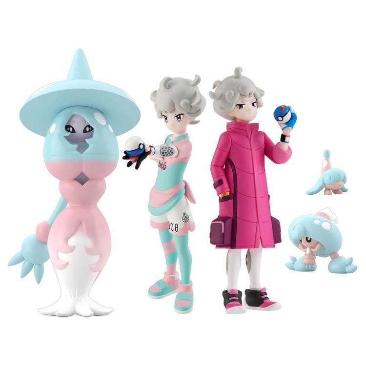 Pokemon Scale World Galar Region Bede, Hatenna, Hattrem, & Hatterene  Five-Pack