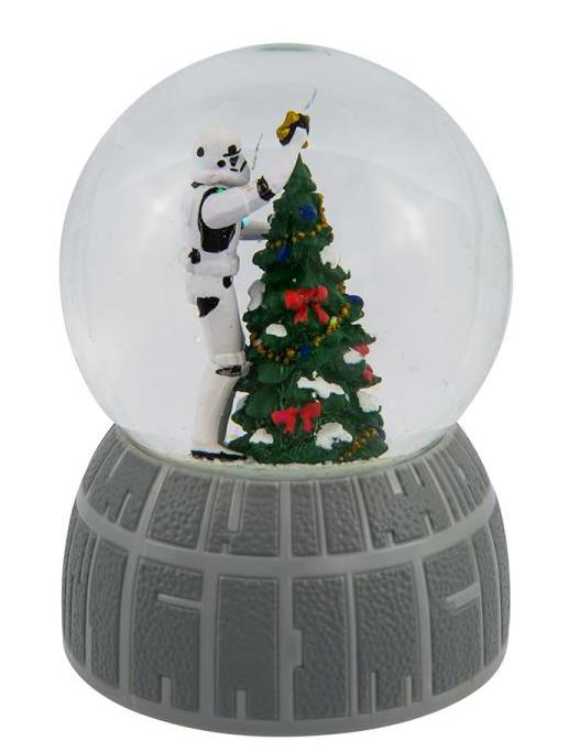 Star Wars Stormtrooper Decorating Christmas Tree Musical Water Globe Gallery Image 3