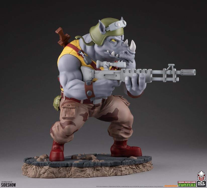 Teenage Mutant Ninja Turtles Rocksteady 1/4 Scale Collector Edition Statue Gallery Image 4