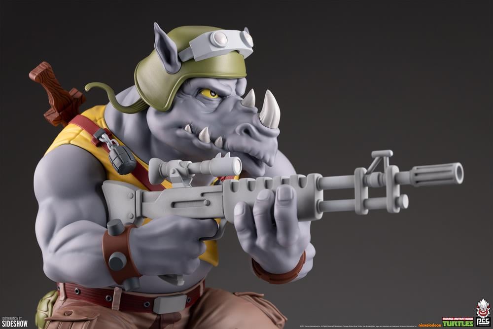 Teenage Mutant Ninja Turtles Rocksteady 1/4 Scale Collector Edition Statue Gallery Image 9