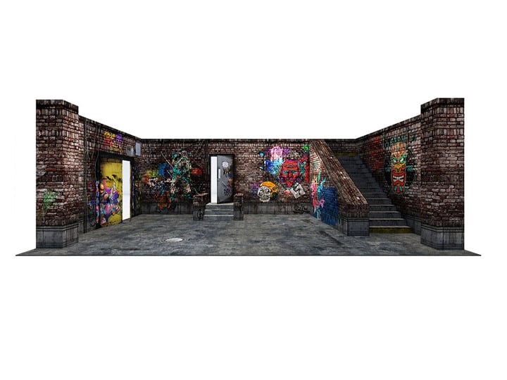 Deranged Alley (3.0) 1/12 Scale Pop-Up Diorama Gallery Image 1