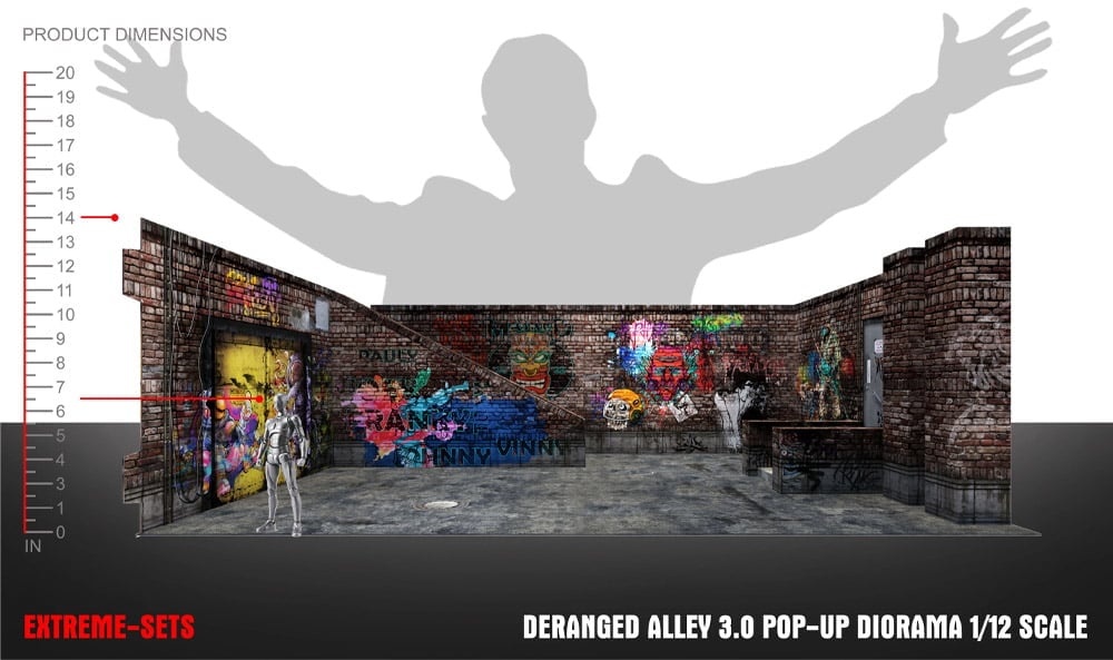 Deranged Alley (3.0) 1/12 Scale Pop-Up Diorama Gallery Image 8