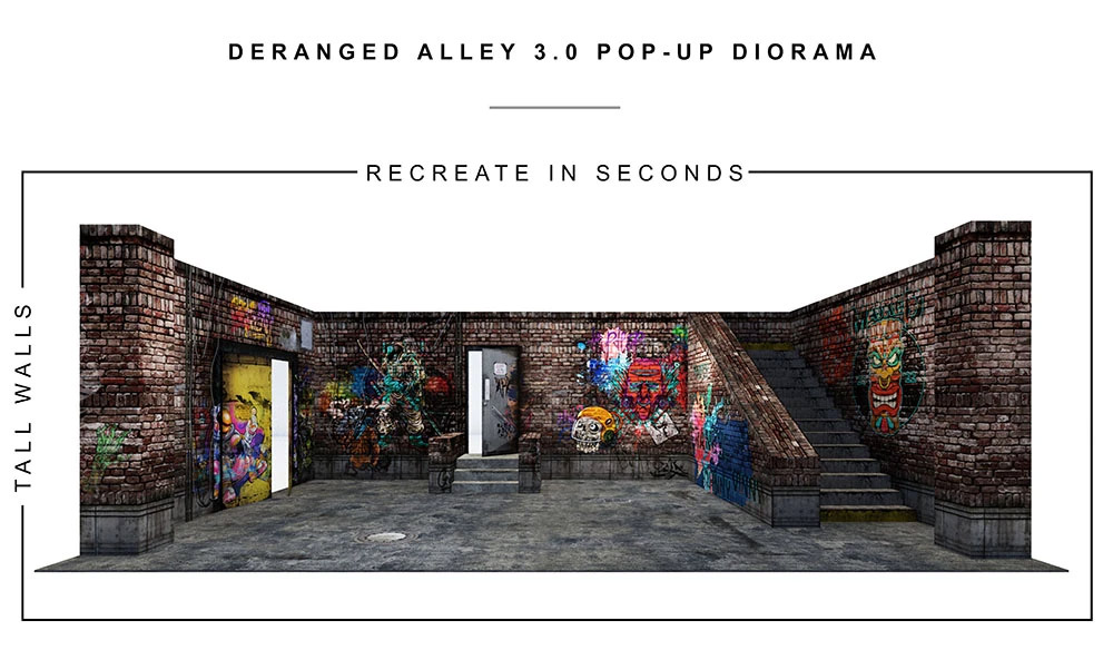 Deranged Alley (3.0) 1/12 Scale Pop-Up Diorama Gallery Image 3