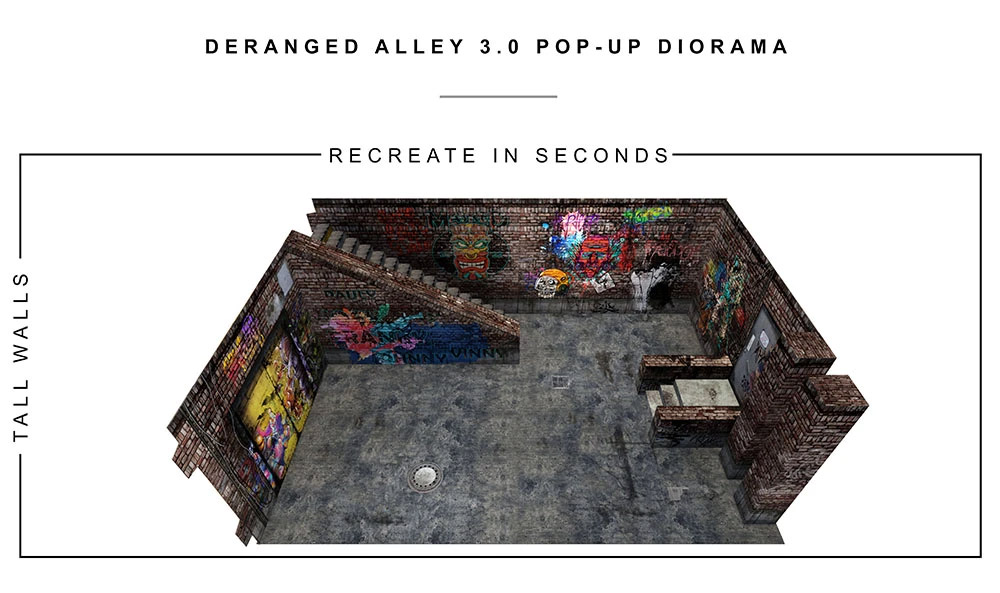 Deranged Alley (3.0) 1/12 Scale Pop-Up Diorama Gallery Image 5