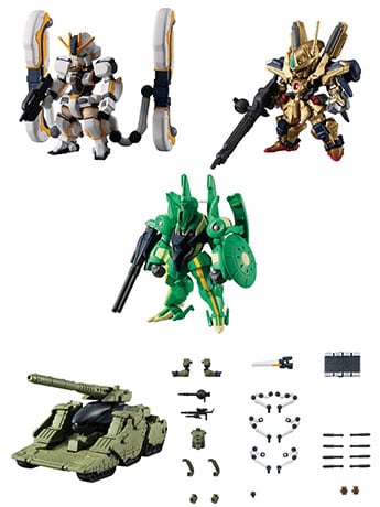 Mobile Suit Gundam FW Gundam Converge #Plus03 Box of 5 Figures & Accessories Gallery Image 2