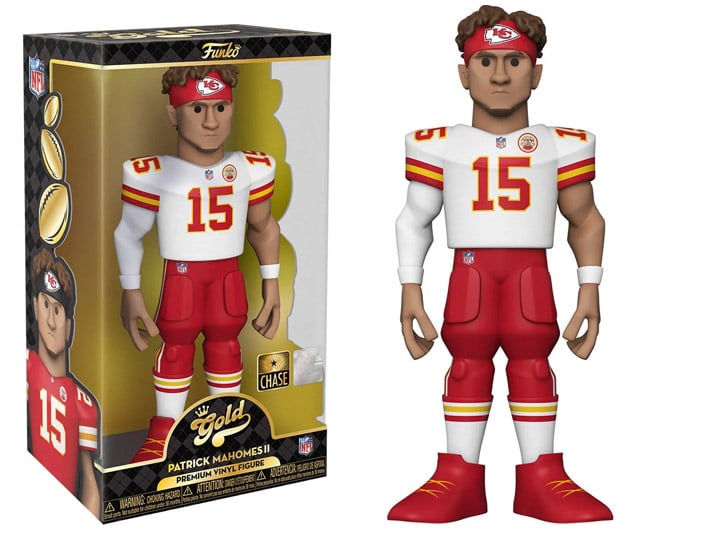 NFL: Kansas City Chiefs Gold Patrick Mahomes 12-Inch Premium Vinyl Figure (Chase) Gallery Image 1