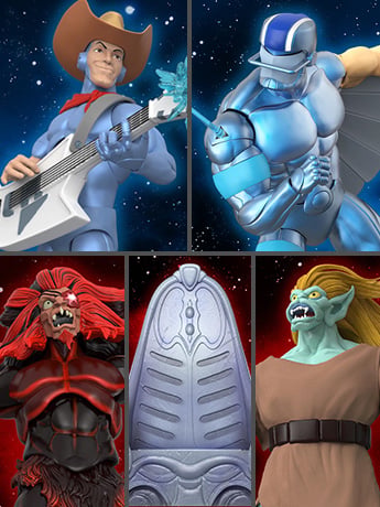 SilverHawks ULTIMATES! Wave 2 Set of 4 Action Figures and Throne Gallery Image 2