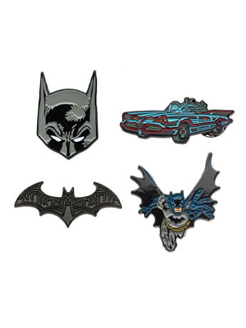 Batman Enamel Lapel Pin Set