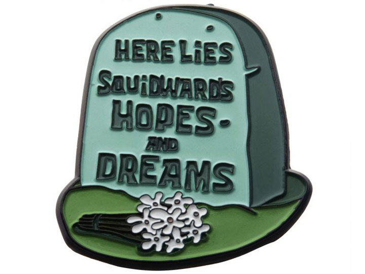 SpongeBob SquarePants Squidward's Hopes & Dreams Enamel Pin Gallery Image 1
