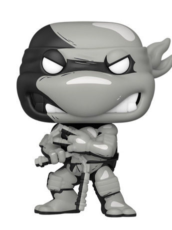 Pop! Comics: Teenage Mutant Ninja Turtles - Michelangelo (Black & White) PX Previews Exclusive (Chase) Gallery Image 2
