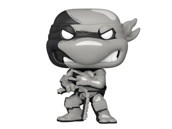 Pop! Comics: Teenage Mutant Ninja Turtles - Michelangelo (Black & White) PX Previews Exclusive (Chase) Gallery Image 1
