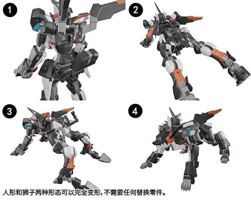 Code Beast Series Hundred Edge 1/100 Scale Model Kit Gallery Image 14