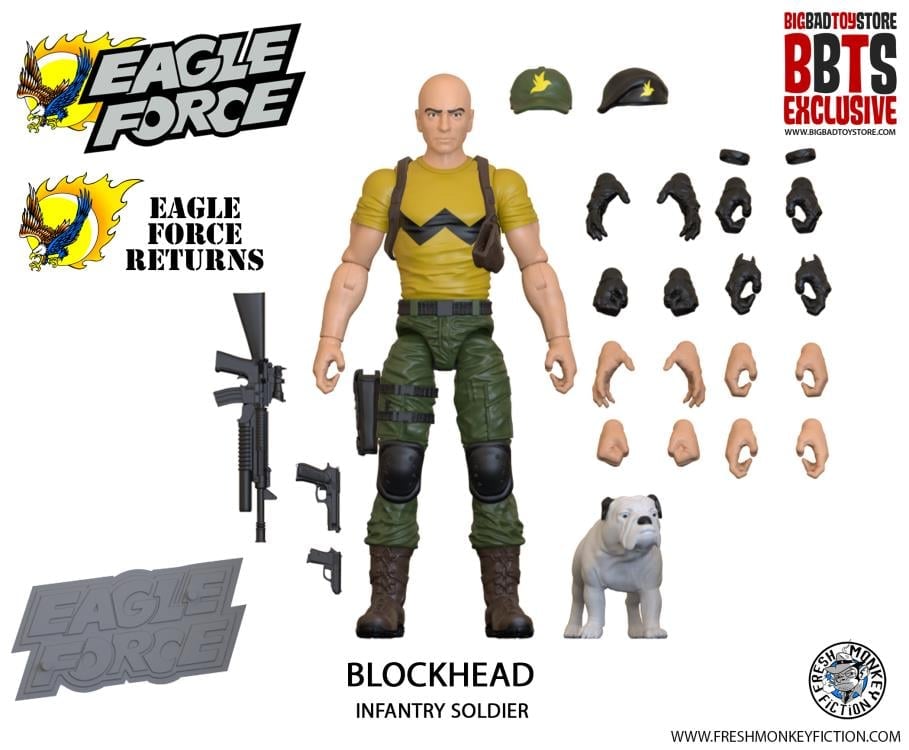 Eagle Force 4" Blockhead BBTS Exclusive Figure Gallery Image 3