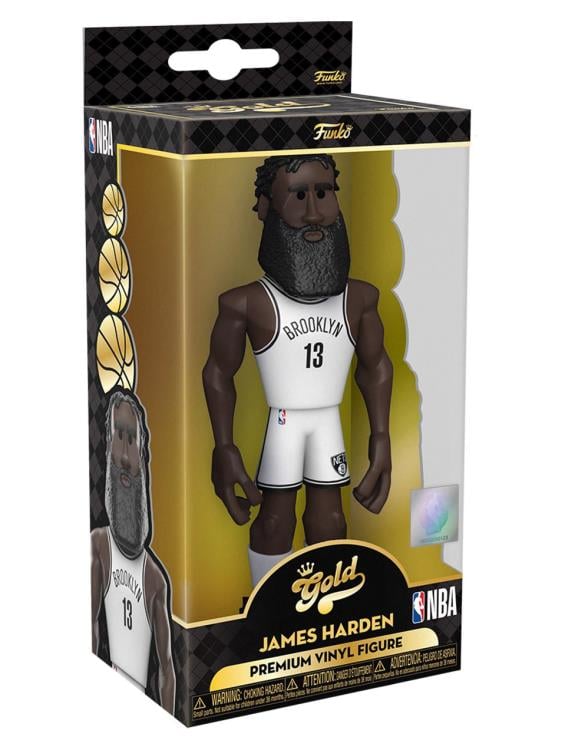 NBA: Nets Gold James Harden 5-Inch Premium Vinyl Figure Gallery Image 4