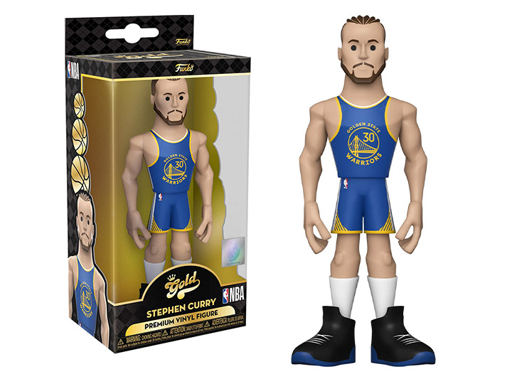 NBA: Warriors Gold Stephen Curry 5-Inch Premium Vinyl Figure Gallery Image 1