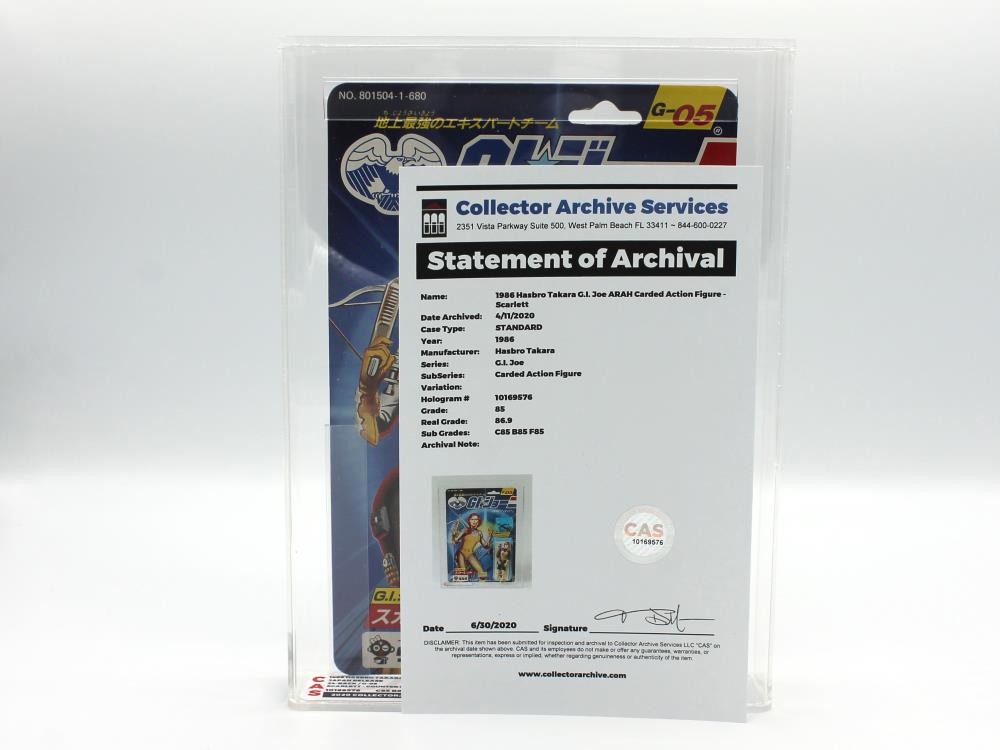 G.I. Joe: The Greatest Expert Team on Earth 1986 G-05 Counter Intelligence Scarlett (CAS Grade 85) Gallery Image 6