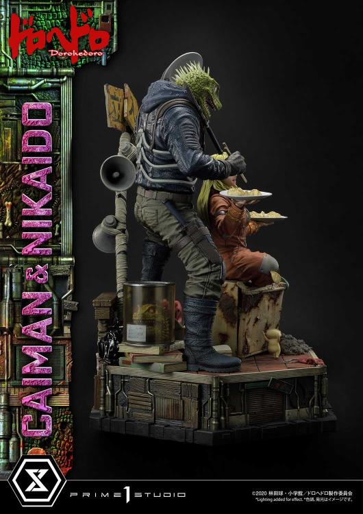 Dorohedoro Ultimate Premium Masterline Caiman & Nikaido (Regular Ver.) 1/4 Scale Statue Gallery Image 11
