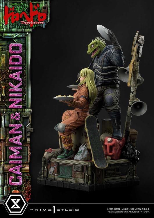 Dorohedoro Ultimate Premium Masterline Caiman & Nikaido (Regular Ver.) 1/4 Scale Statue Gallery Image 12