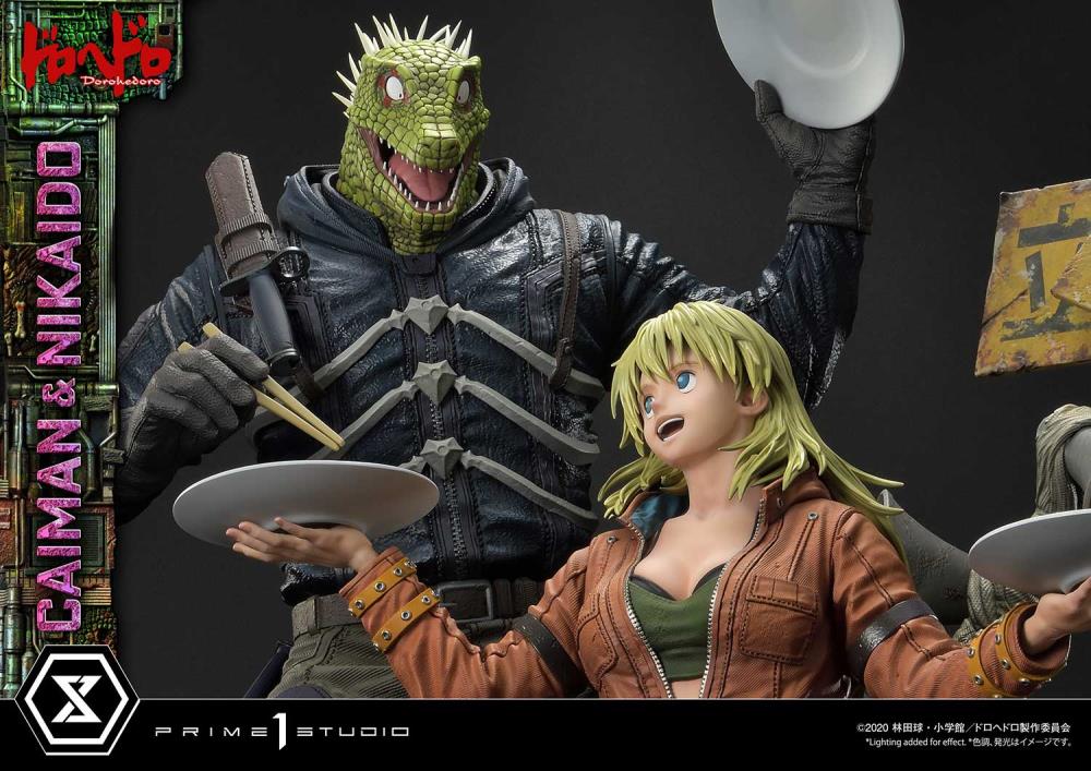 Dorohedoro Ultimate Premium Masterline Caiman & Nikaido (Regular Ver.) 1/4 Scale Statue Gallery Image 32