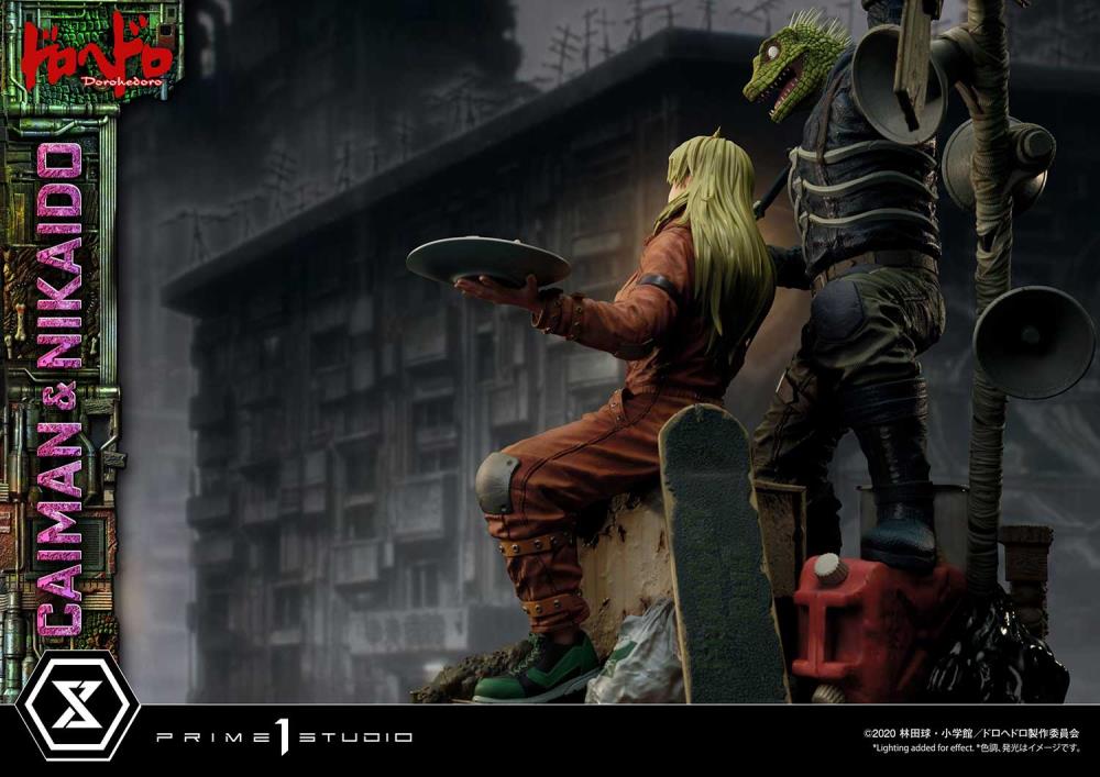 Dorohedoro Ultimate Premium Masterline Caiman & Nikaido (Regular Ver.) 1/4 Scale Statue Gallery Image 27
