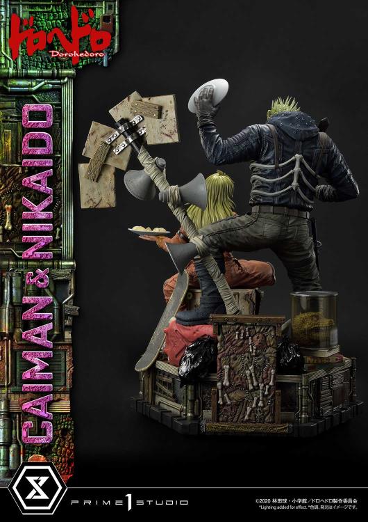 Dorohedoro Ultimate Premium Masterline Caiman & Nikaido (Regular Ver.) 1/4 Scale Statue Gallery Image 10