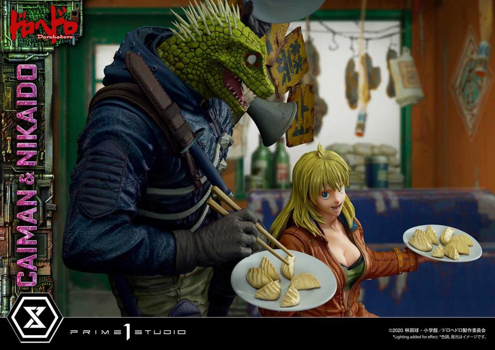 Dorohedoro Ultimate Premium Masterline Caiman & Nikaido (Regular Ver.) 1/4 Scale Statue Gallery Image 24