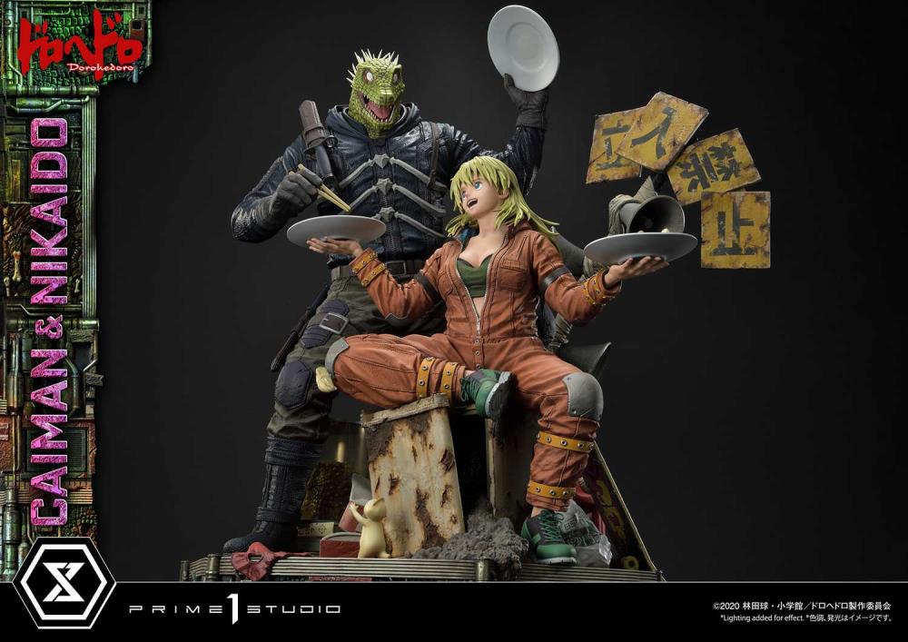 Dorohedoro Ultimate Premium Masterline Caiman & Nikaido (Regular Ver.) 1/4 Scale Statue Gallery Image 31