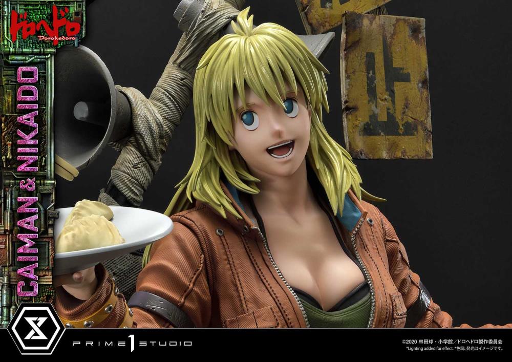 Dorohedoro Ultimate Premium Masterline Caiman & Nikaido (Regular Ver.) 1/4 Scale Statue Gallery Image 45