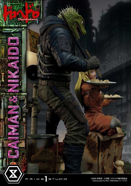 Dorohedoro Ultimate Premium Masterline Caiman & Nikaido (Regular Ver.) 1/4 Scale Statue Gallery Image 26