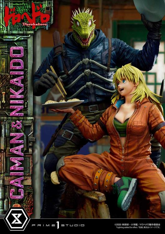 Dorohedoro Ultimate Premium Masterline Caiman & Nikaido (Regular Ver.) 1/4 Scale Statue Gallery Image 6