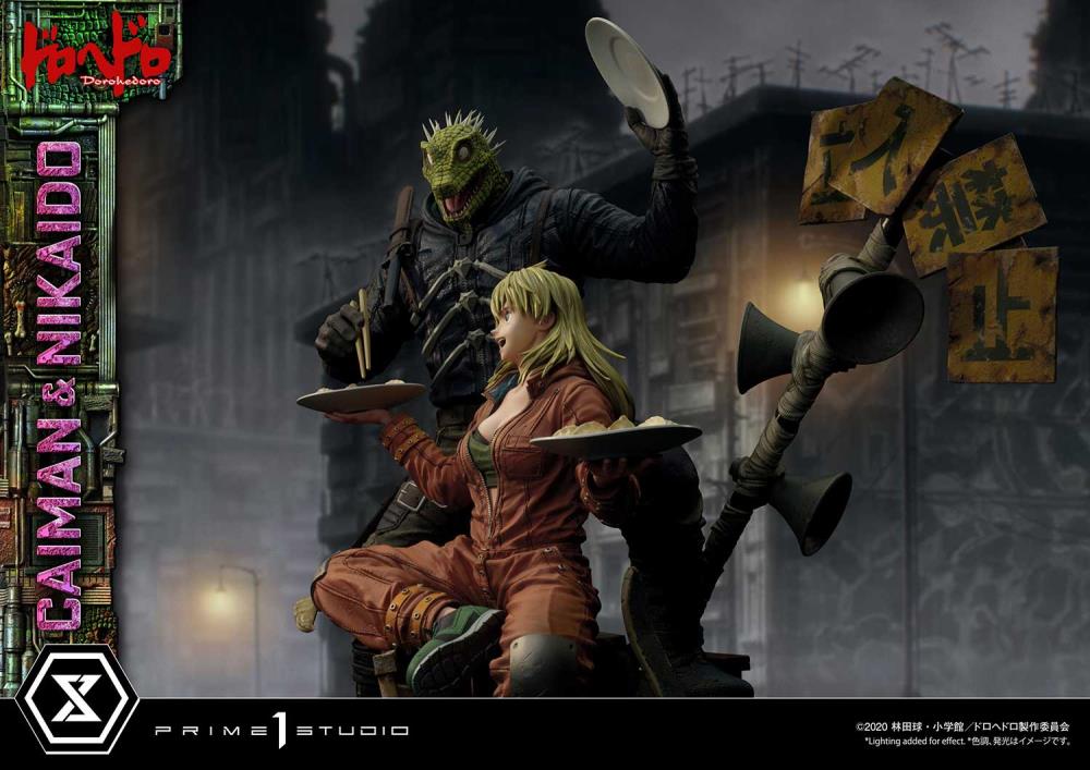 Dorohedoro Ultimate Premium Masterline Caiman & Nikaido (Regular Ver.) 1/4 Scale Statue Gallery Image 28