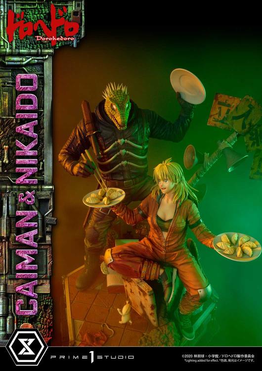 Dorohedoro Ultimate Premium Masterline Caiman & Nikaido (Regular Ver.) 1/4 Scale Statue Gallery Image 20