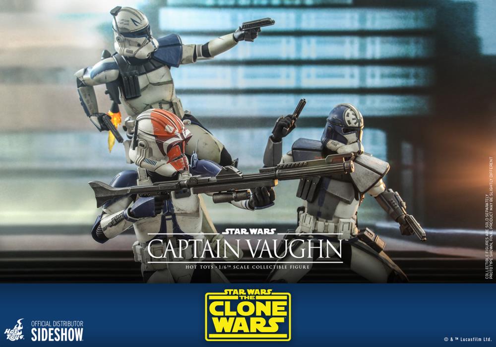 Star Wars: The Clone Wars TMS065 Captain Vaughn 1/6th Scale Collectible Figure Gallery Image 8