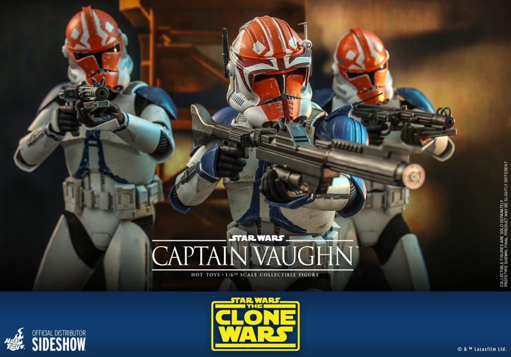 Star Wars: The Clone Wars TMS065 Captain Vaughn 1/6th Scale Collectible Figure Gallery Image 12