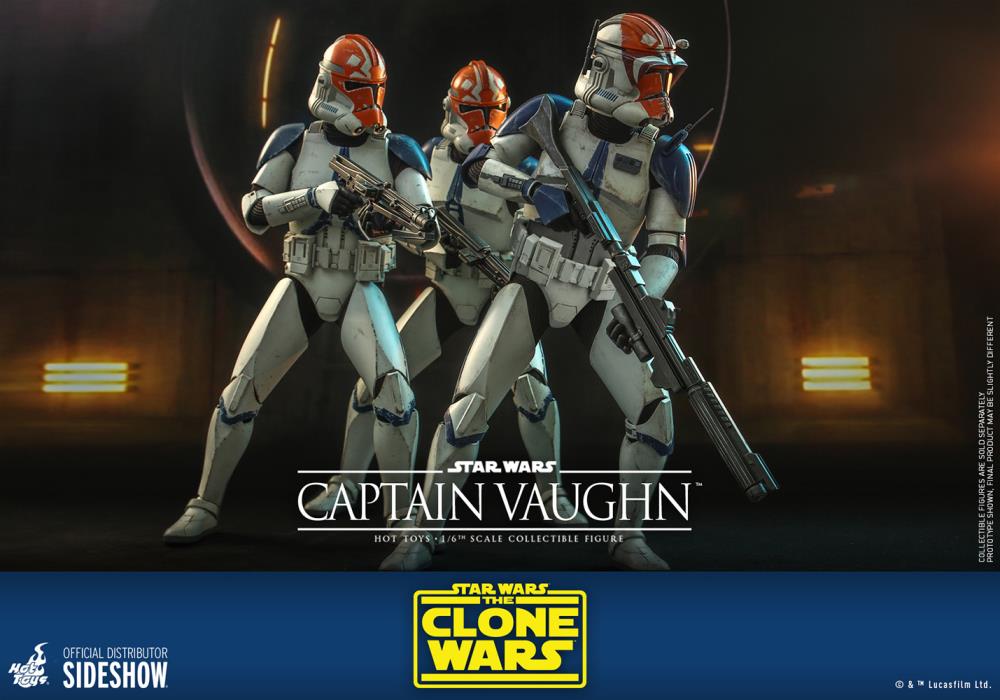 Star Wars: The Clone Wars TMS065 Captain Vaughn 1/6th Scale Collectible Figure Gallery Image 11