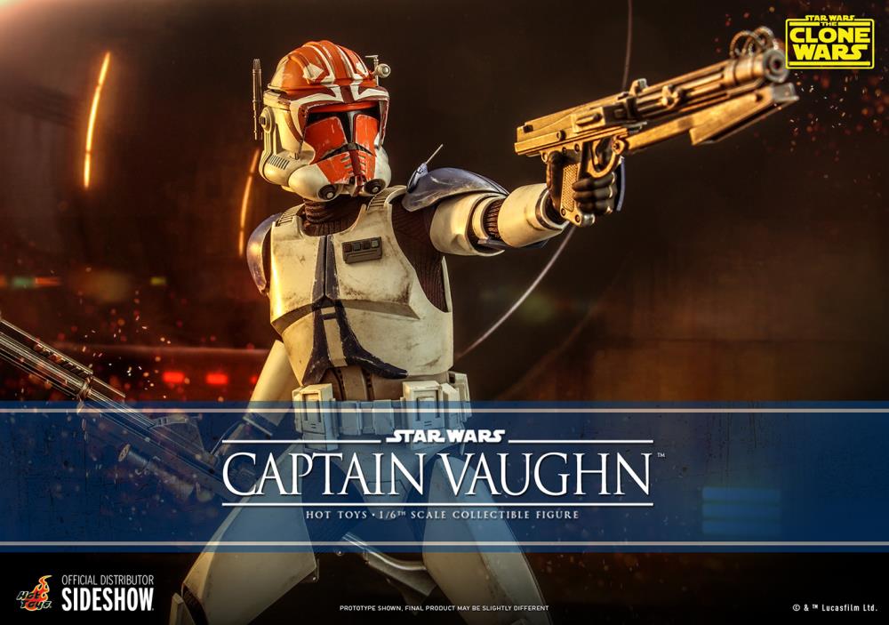 Star Wars: The Clone Wars TMS065 Captain Vaughn 1/6th Scale Collectible Figure Gallery Image 16