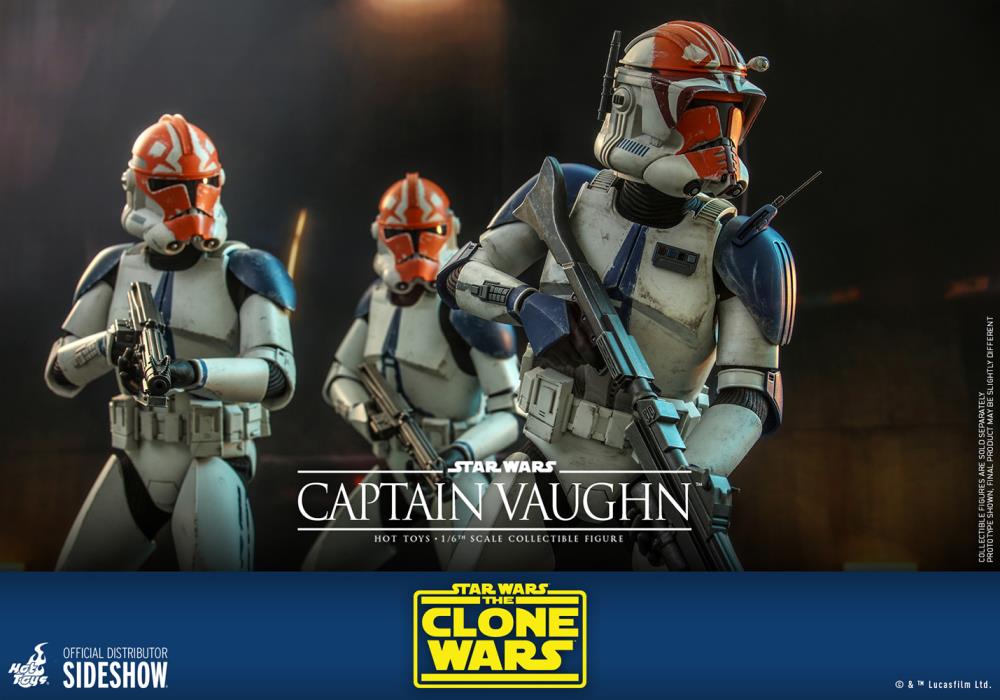 Star Wars: The Clone Wars TMS065 Captain Vaughn 1/6th Scale Collectible Figure Gallery Image 13