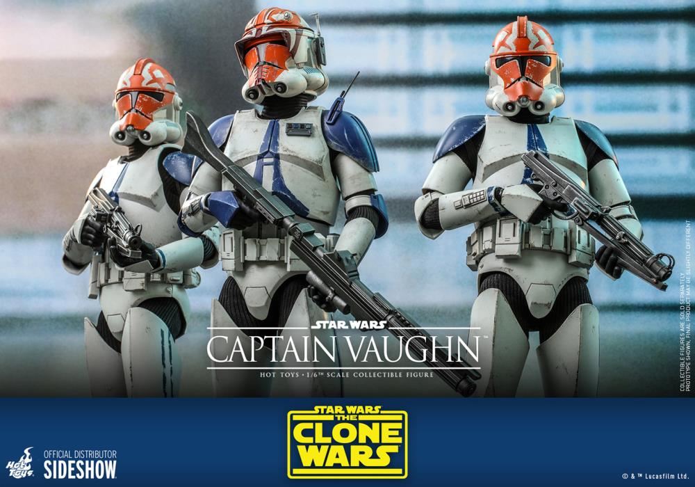 Star Wars: The Clone Wars TMS065 Captain Vaughn 1/6th Scale Collectible Figure Gallery Image 10