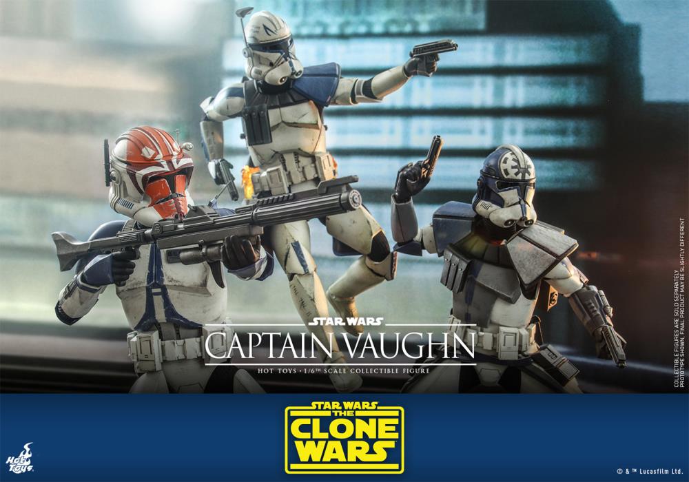 Star Wars: The Clone Wars TMS065 Captain Vaughn 1/6th Scale Collectible Figure Gallery Image 9