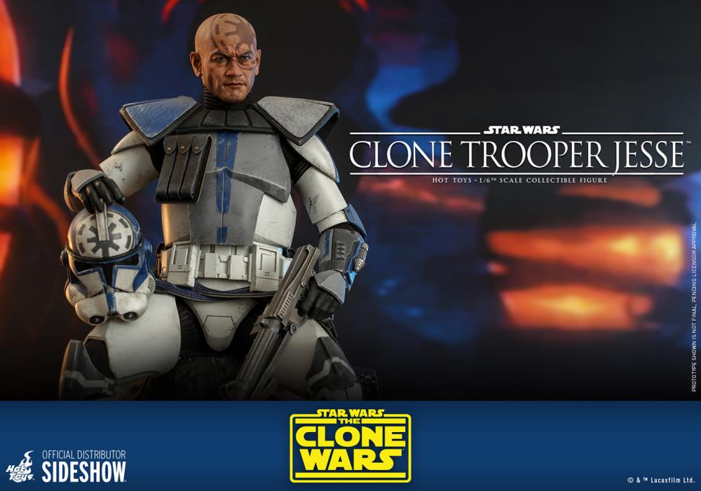 Star Wars: The Clone Wars TMS064 Clone Trooper Jesse 1/6th Scale Collectible Figure Gallery Image 3