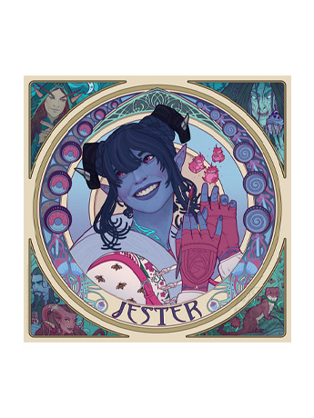 Critical Role Mighty Nein Portrait Series: Jester Fine Art Print Gallery Image 2