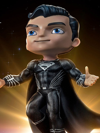 Justice League MiniCo Superman (Black Suit) Gallery Image 2