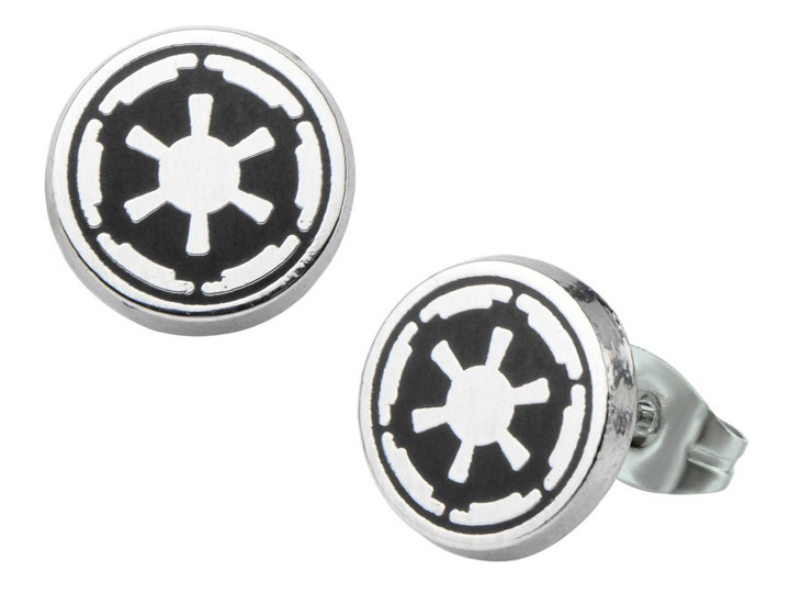 Star Wars Imperial Symbol Stud Earrings Gallery Image 1