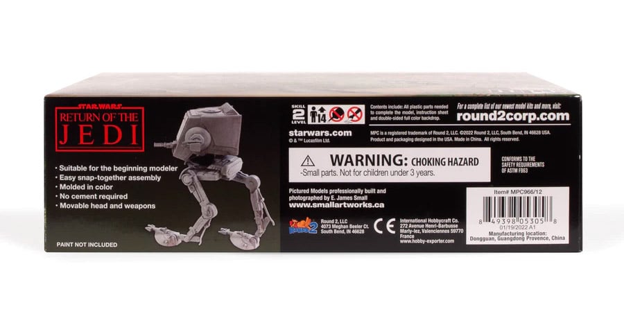 Star Wars Return of the Jedi AT-ST Walker 1/100 Scale Model Kit Gallery Image 4