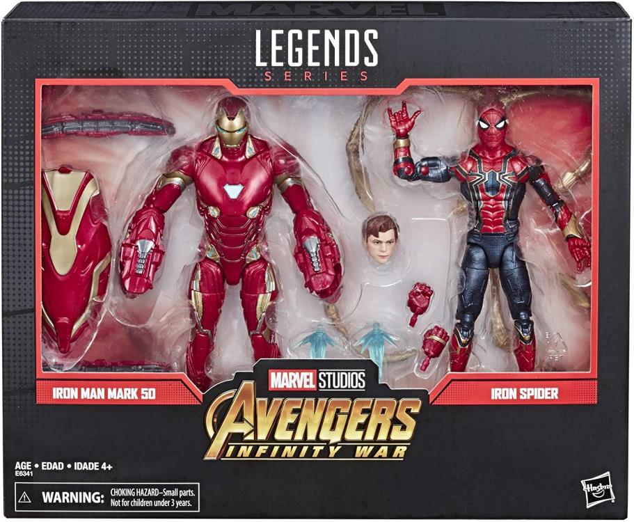 Avengers: Infinity War Marvel Legends Iron Man Mark 50 & Iron Spider Action Figure Two-Pack Gallery Image 10