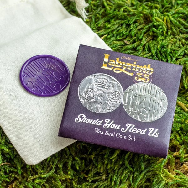 Labyrinth Should You Need Us Wax Seal Coin Set of 2 with Gift Bag Gallery Image 4