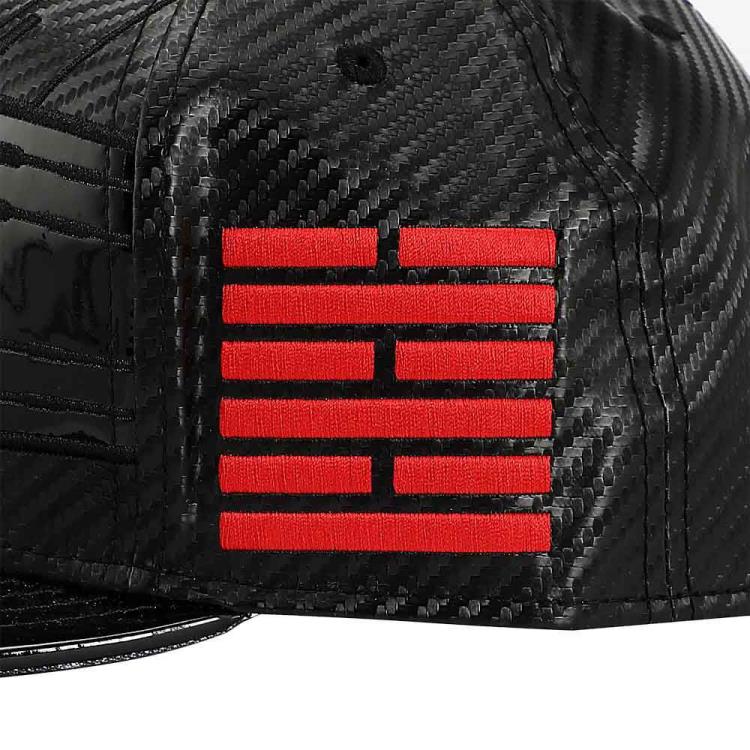 G.I. Joe Snake Eyes Cosplay Carbon Fiber Flat Bill Snapback Hat Gallery Image 5