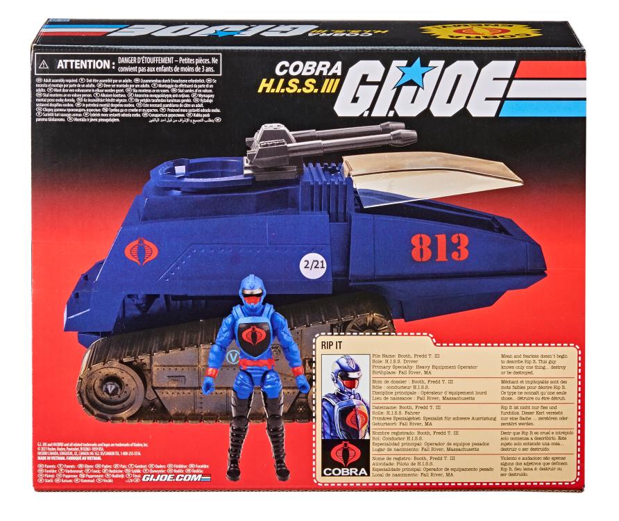G.I. Joe A Real American Hero Retro Collection Cobra Rip It Figure and H.I.S.S. III Set Gallery Image 6