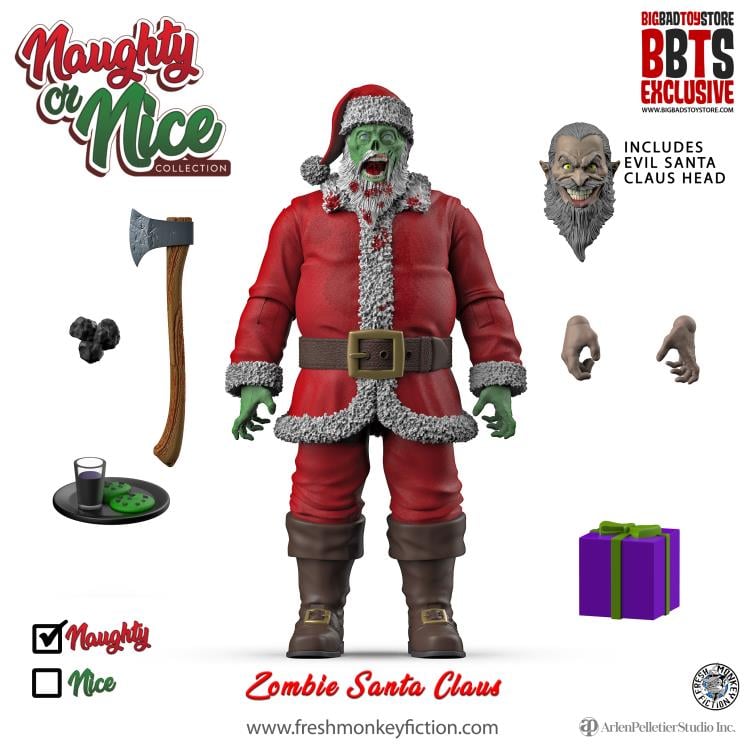 Naughty or Nice Collection Zombie Santa BBTS Exclusive Figure Gallery Image 3