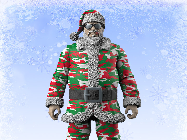 Naughty or Nice Collection Sgt. Santa BBTS Exclusive Figure Gallery Image 1